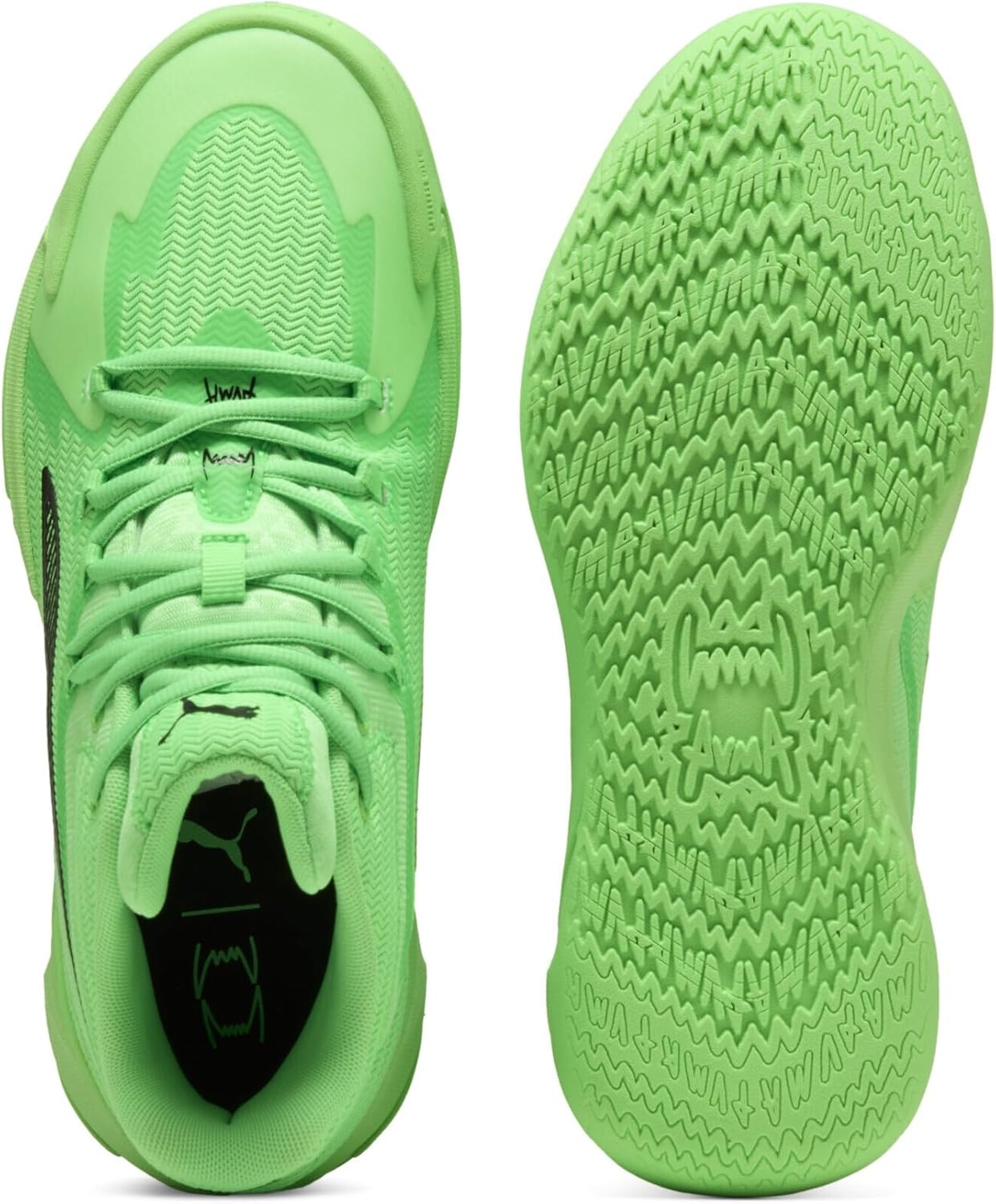 image:imagePuma Mens Dagger Basketball Shoes25 Spring Summer Color Electro GreenPuma Black 04