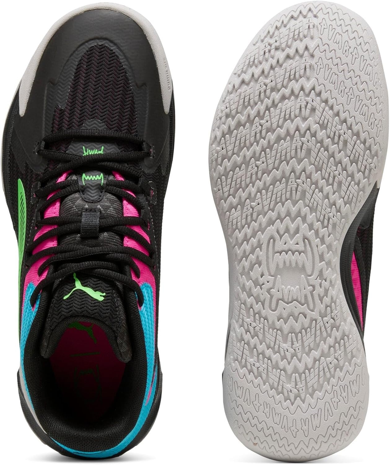 image:imagePuma Mens Dagger Basketball Shoes25 Spring Summer Color Puma BlackFlow Pink Pes01