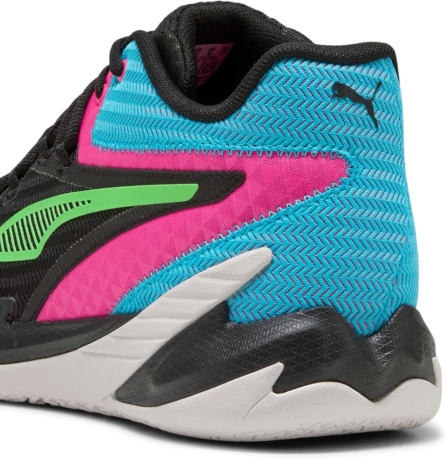 image:imagePuma Mens Dagger Basketball Shoes25 Spring Summer Color Puma BlackFlow Pink Pes01