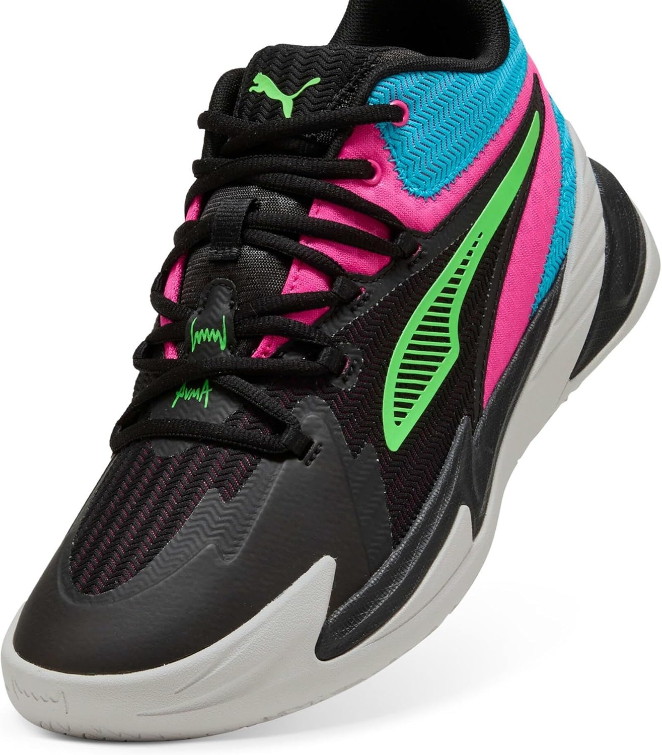 image:imagePuma Mens Dagger Basketball Shoes25 Spring Summer Color Puma BlackFlow Pink Pes01