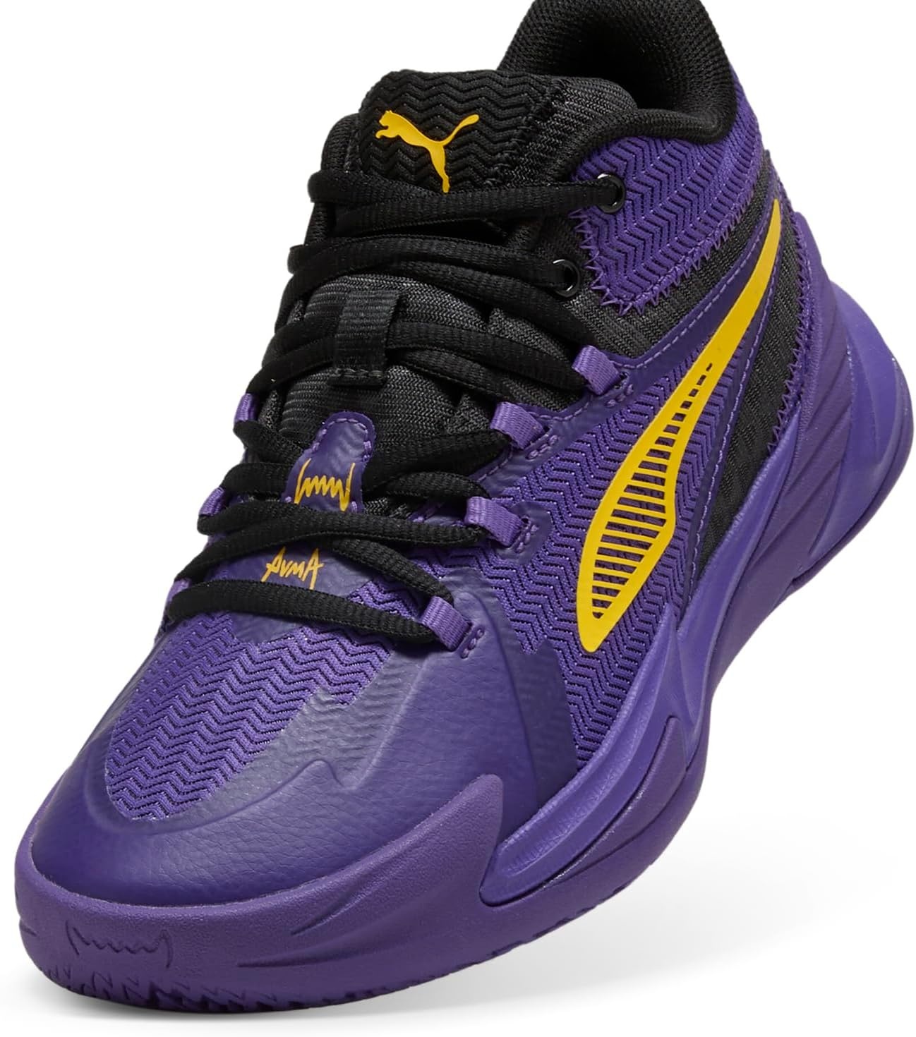 image:imagePuma Mens Dagger Basketball ShoesPuma BlackTeam Violet