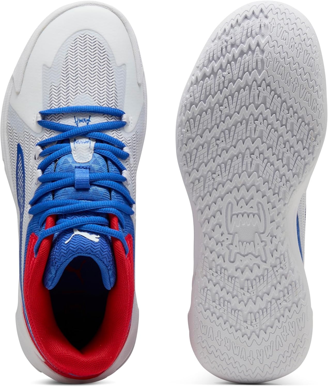 image:imagePuma Mens Dagger Basketball ShoesWhitemountain Bluefor All Time Red Ah25