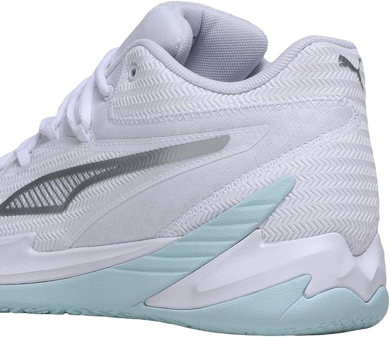 image:imagePuma Mens Dagger Basketball ShoesWhitesilvernitro Blue