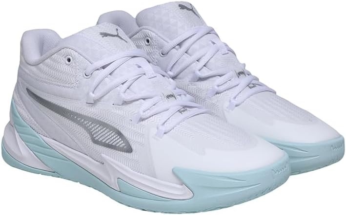 image:imagePuma Mens Dagger Basketball ShoesWhitesilvernitro Blue