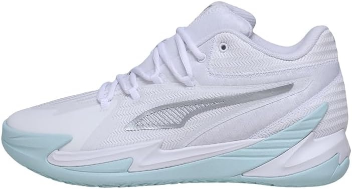 image:imagePuma Mens Dagger Basketball ShoesWhitesilvernitro Blue