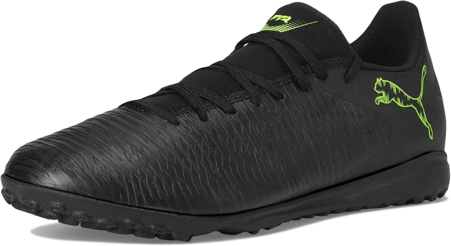 image:imagePuma Mens Future 8 Play Turf Trainer Soccer CleatsBlackfizzy Lightgreen Terrain Ah25