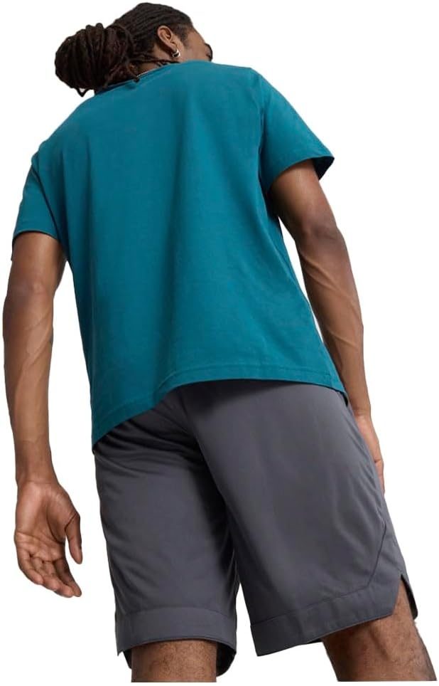 image:imagePuma Mens Rtg Shiny Fabric 10 Shorts Available in Big amp TallAsphalt