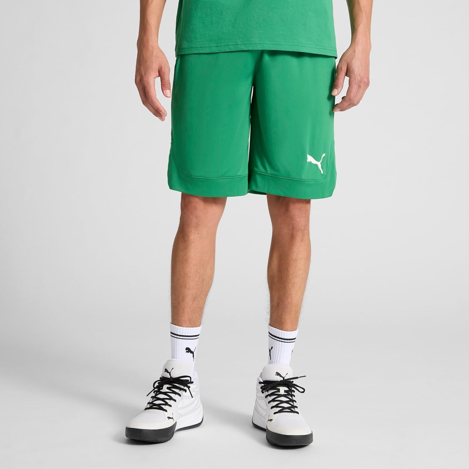 image:imagePuma Mens Rtg Shiny Fabric 10 Shorts Available in Big amp TallGreen