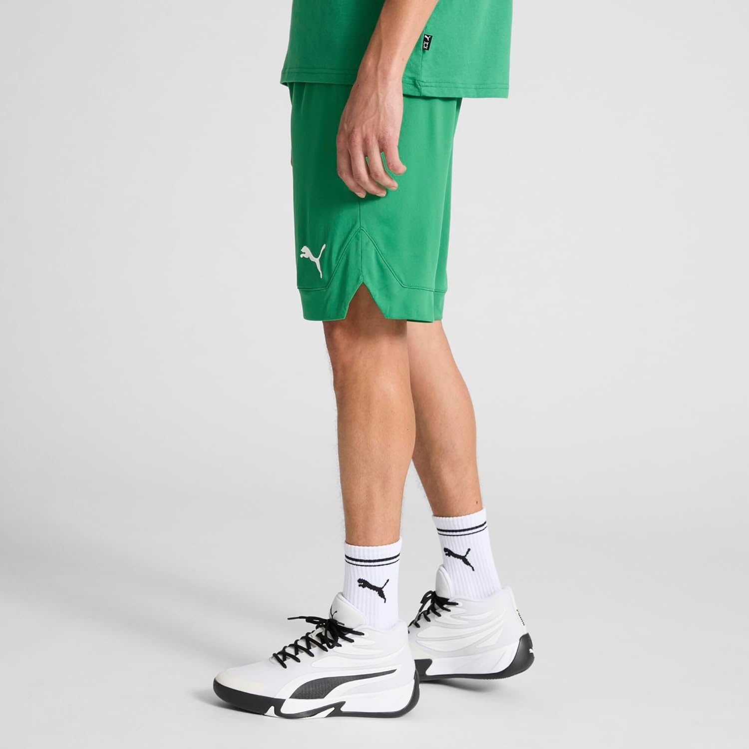 image:imagePuma Mens Rtg Shiny Fabric 10 Shorts Available in Big amp TallGreen