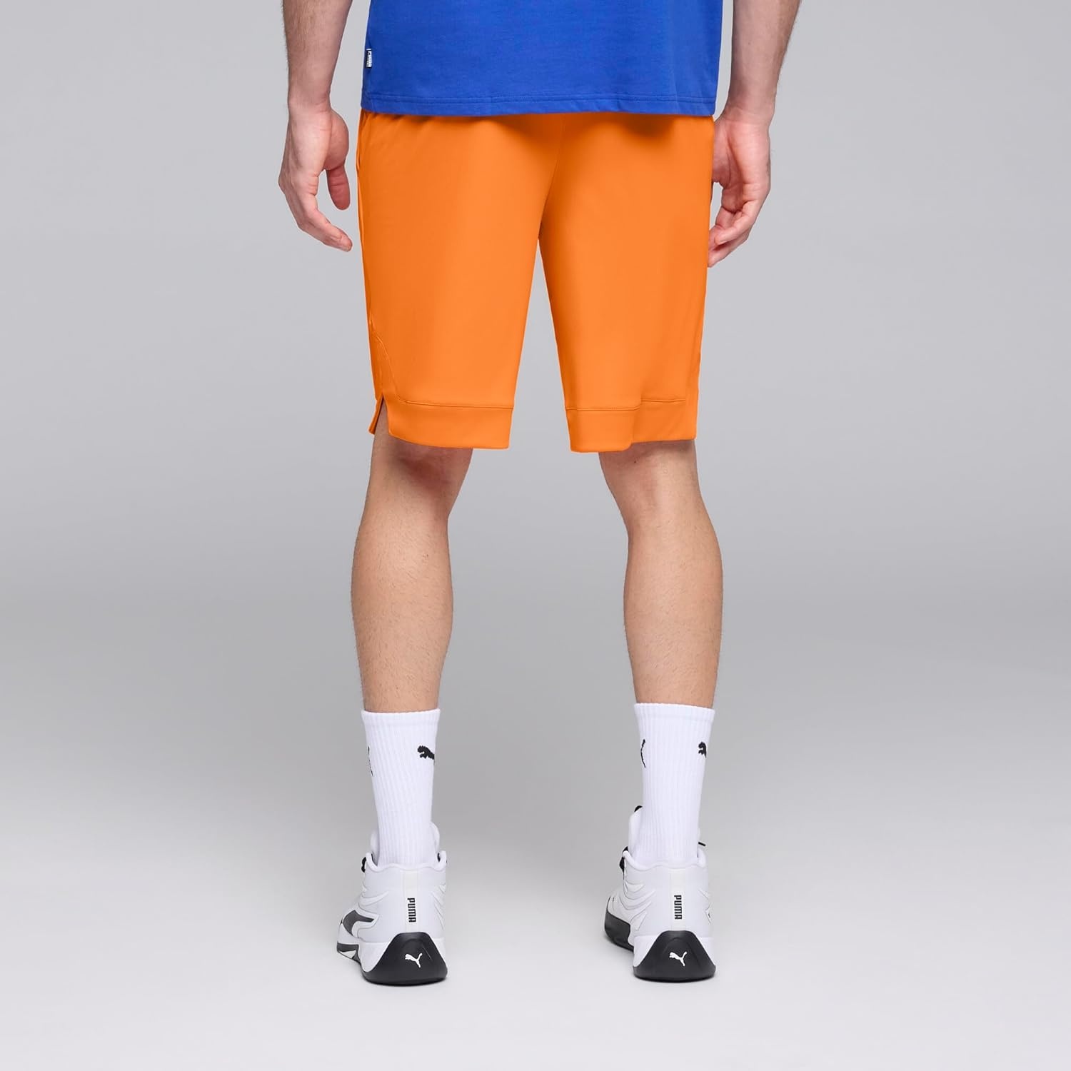 image:imagePuma Mens Rtg Shiny Fabric 10 Shorts Available in Big amp TallRickie Orange Ss25