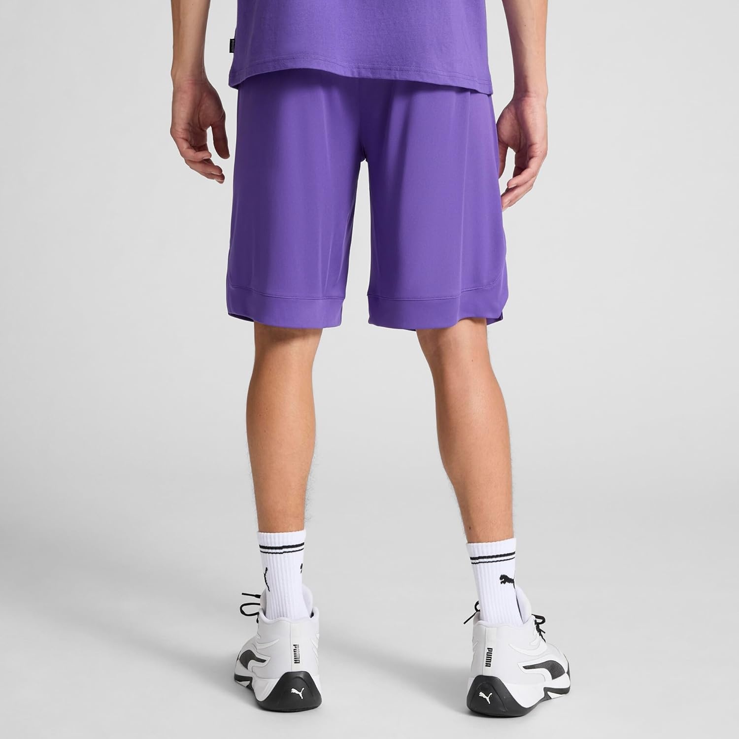 image:imagePuma Mens Rtg Shiny Fabric 10 Shorts Available in Big amp TallTeam Violet Ss25