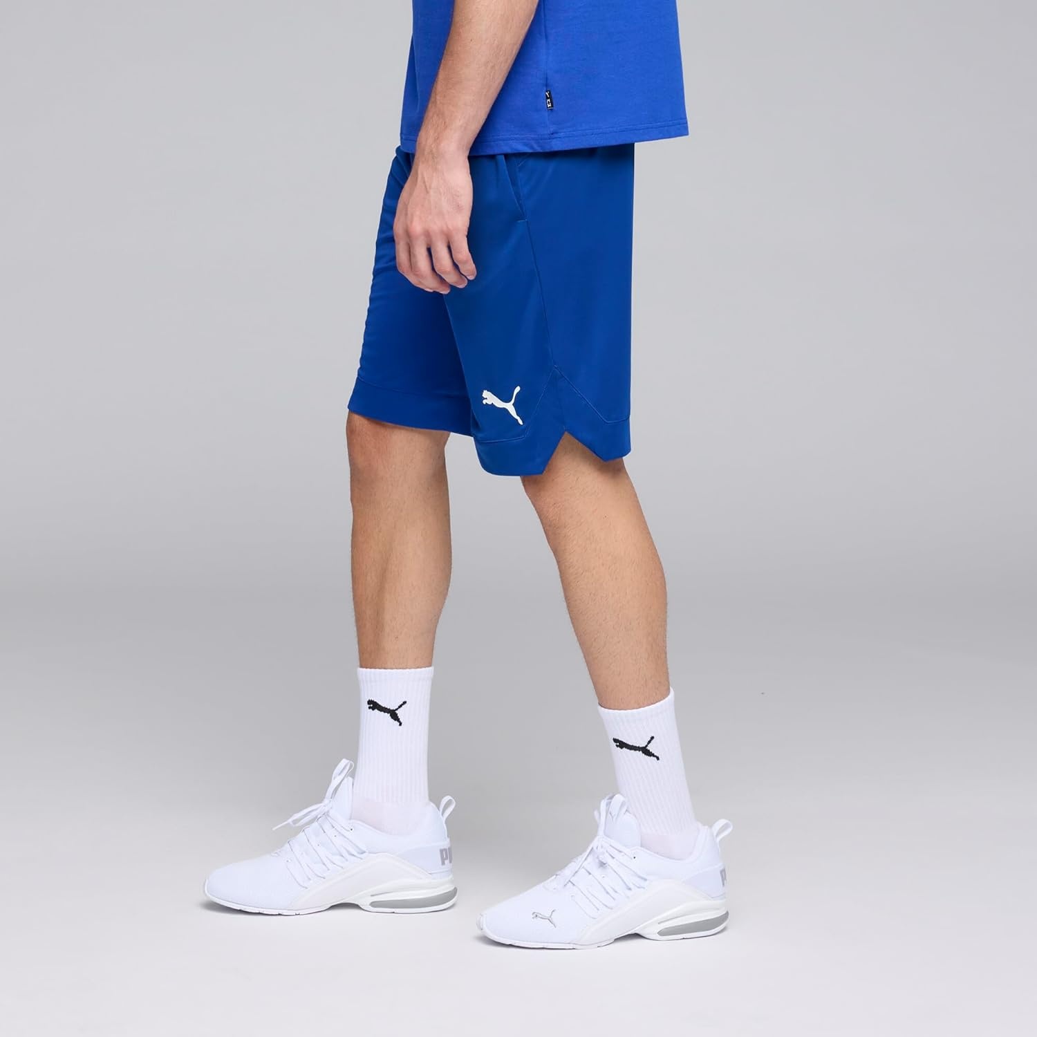 image:imagePuma Mens Rtg Shiny Fabric 10 Shorts Available in Big amp TallVivid Blue Ss25
