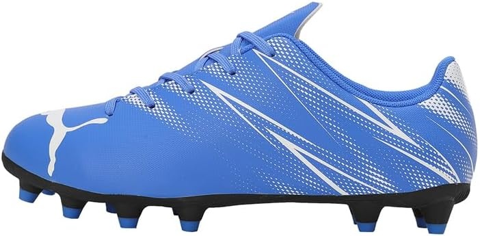 image:imagePuma UnisexChild Attacanto Firm GroundArtificial Ground ToddlerLittle KidBig KidBluemazing Puma White