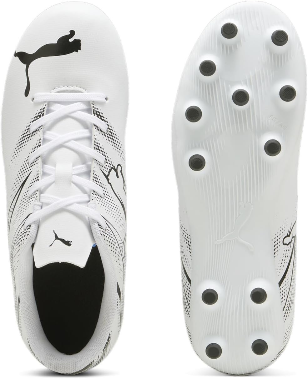 image:imagePuma UnisexChild Attacanto Firm GroundArtificial Ground ToddlerLittle KidBig KidWhiteBlack