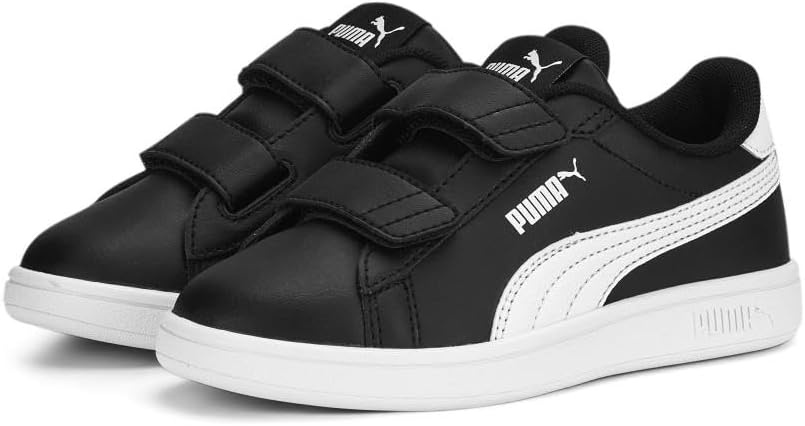 image:imagePuma UnisexChild Smash Hook and LoopLeather BlackWhite