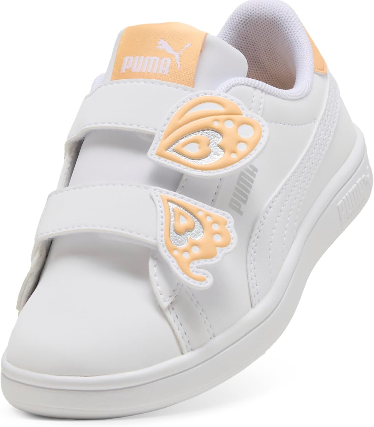 image:imagePuma UnisexChild Smash Hook and LoopPuma Whitealmost Apricot