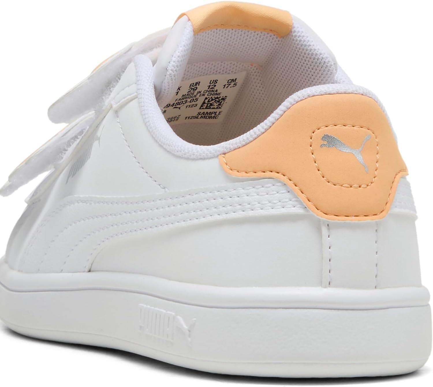 image:imagePuma UnisexChild Smash Hook and LoopPuma Whitealmost Apricot