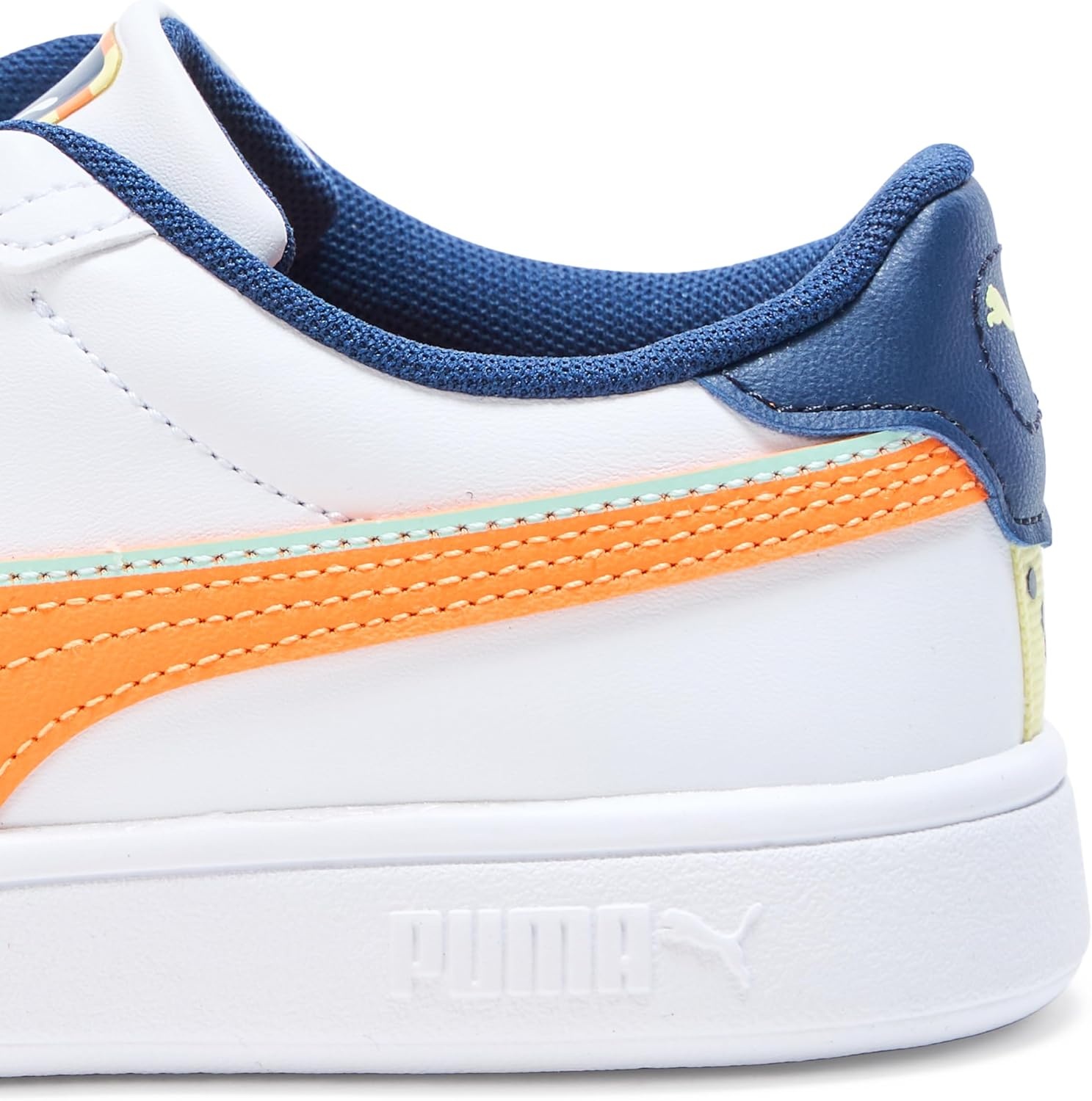 image:imagePuma UnisexChild Smash Hook and LoopWhiteorange Glo Ah25