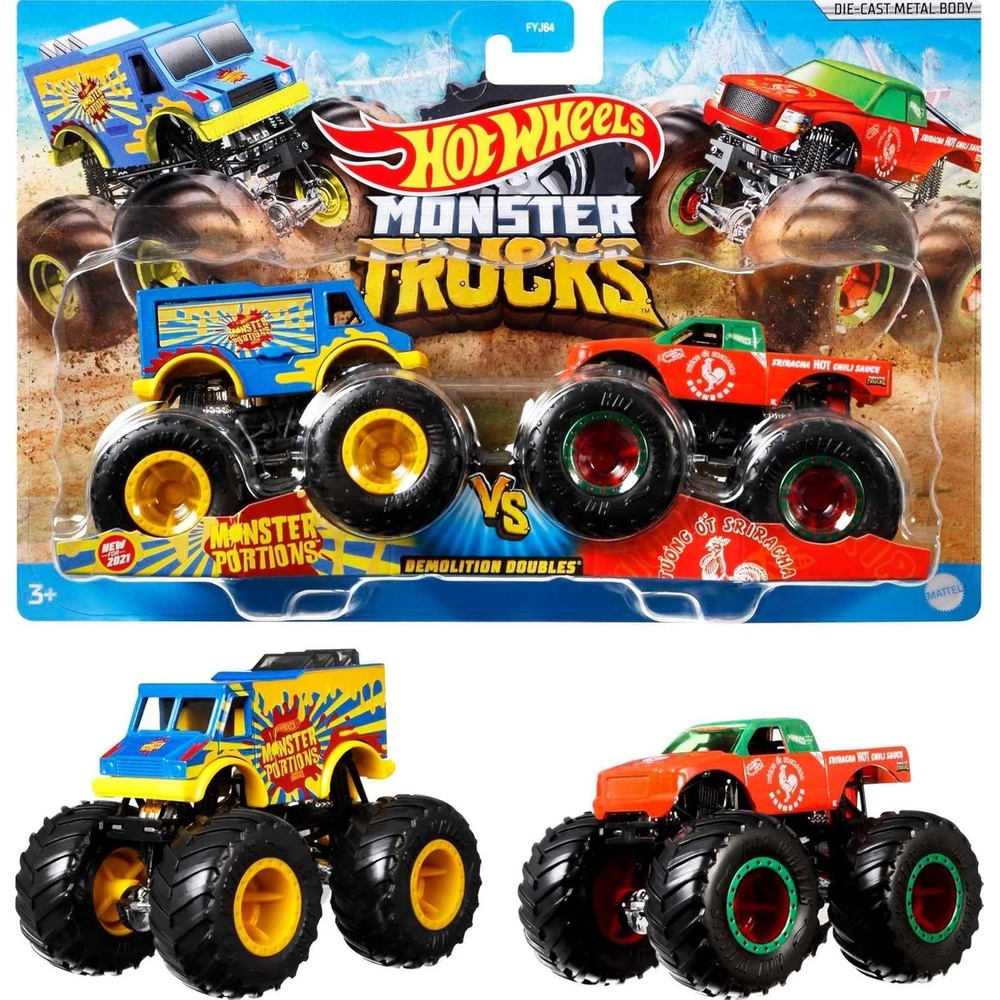 image:imageHot Wheels Monster Trucks 164 Scale DieCast Ultimate Chaos 12 Pack Toy Vehicles for Kids Ages 3 years and older Amazon Exclusive2Pack Demolition