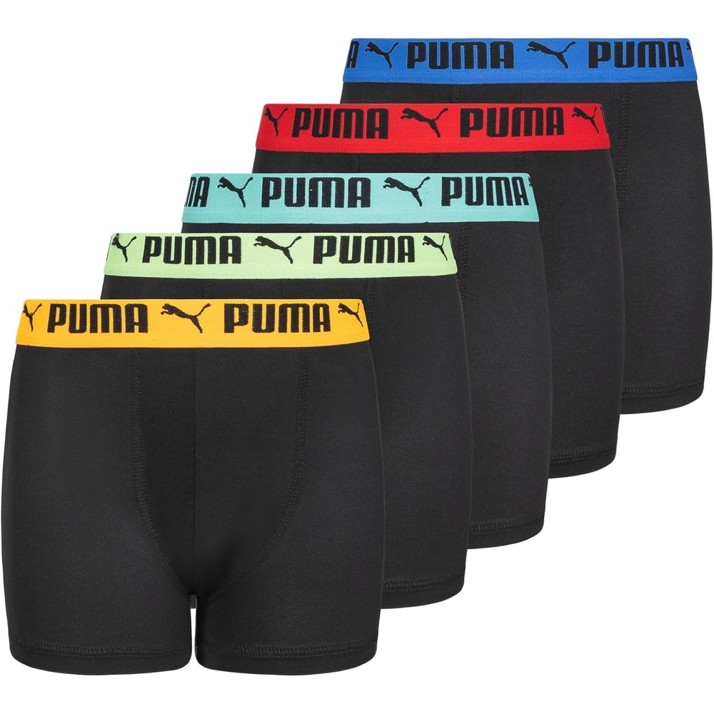 image:imagePUMA Boys 5 Pack Performance Boxer BriefsBlackBright
