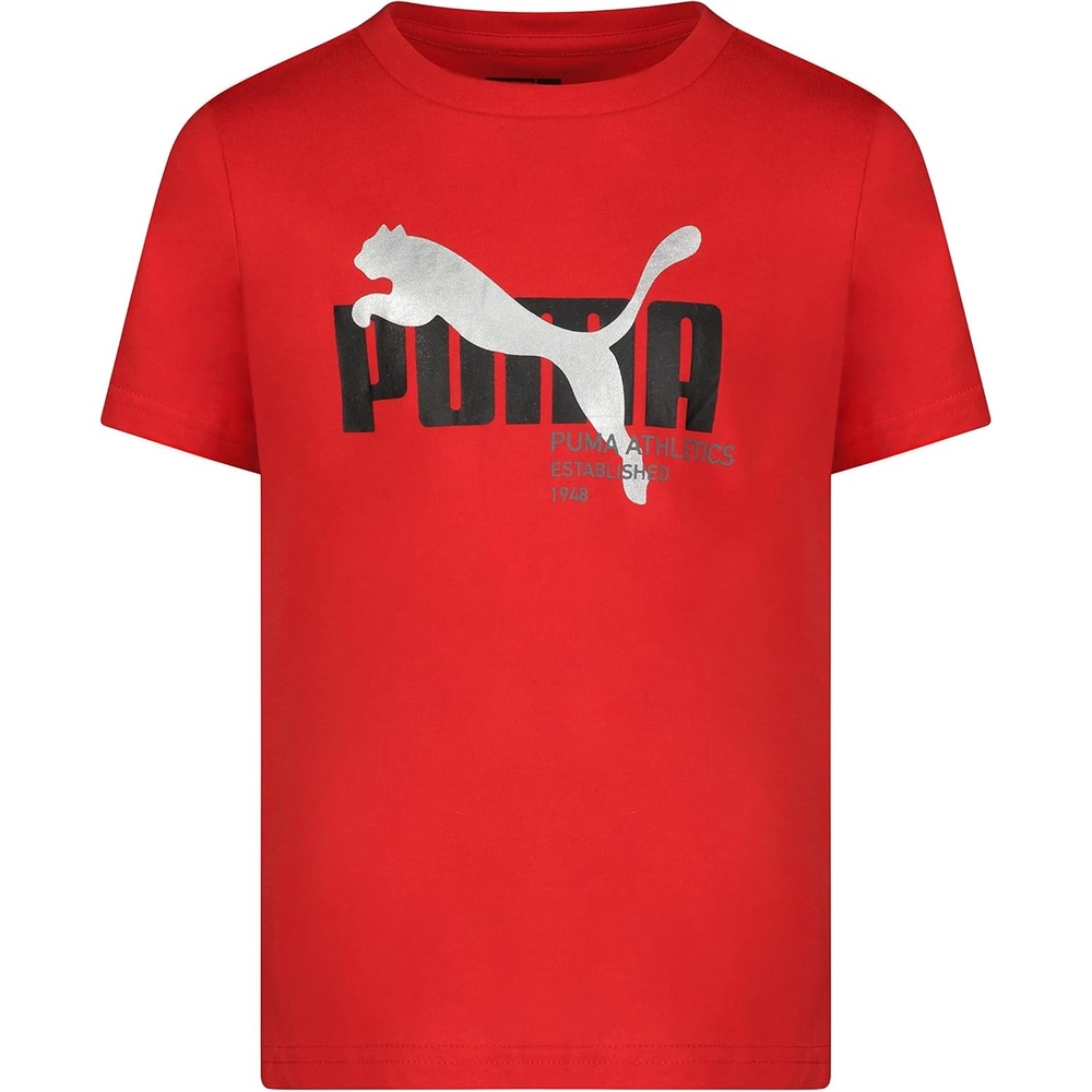 image:imagePUMA Boys Big Cat Logo TShirtHigh Risk Red