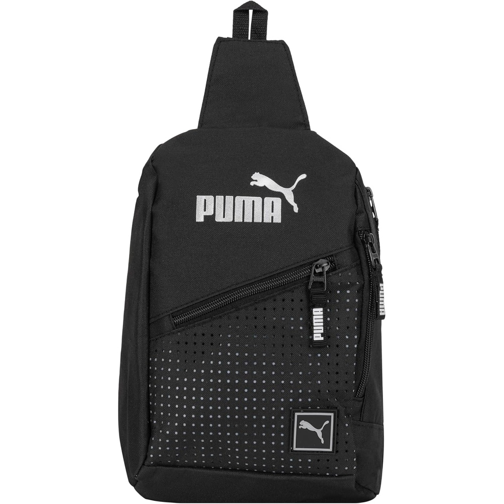 image:imagePUMA EVERCAT SIDEWALL SLING BACKPACKBlackSilverOne SizeBlackSilver