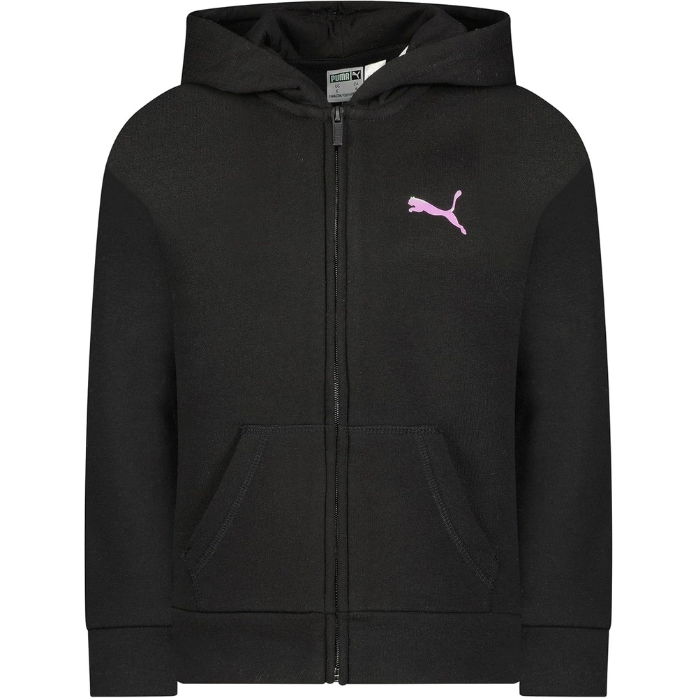 image:imagePUMA Girls Core Logo Zip Up HoodiePuma Black