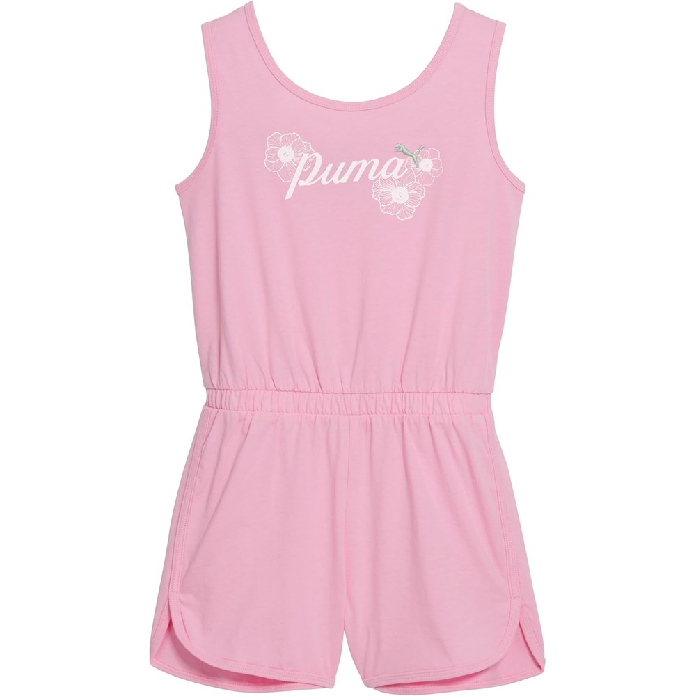 image:imagePUMA Girls Sleeveless Romper One Piece Outfit Lightweight amp BreathableMedium Pink
