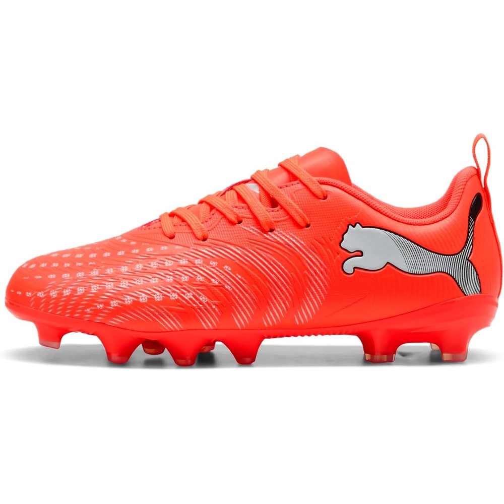 image:imagePUMA Kids Boys Future 9 Play FirmArtificial Ground Soccer Cleats RedGlowing Redpuma Whitepuma Blackpuma Silver