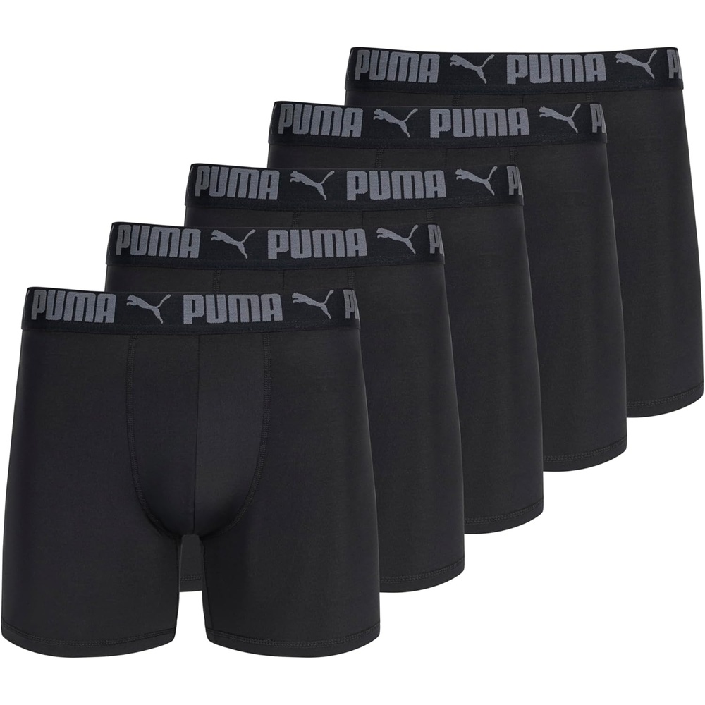 image:imagePUMA Mens 5 Pack Performance Boxer BriefsBlack