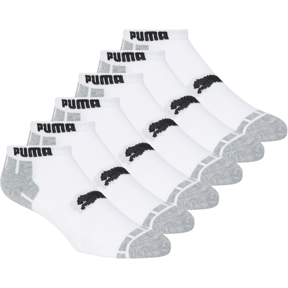 image:imagePUMA Mens 6 Pack Low Cut SocksWhiteGrey