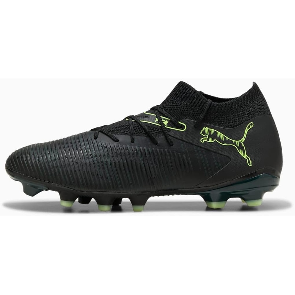 image:imagePUMA Mens Future 8 Match Firm GroundArtificial Ground Soccer Cleats  WhiteBlackfizzy Lightgreen Terrain Ah25