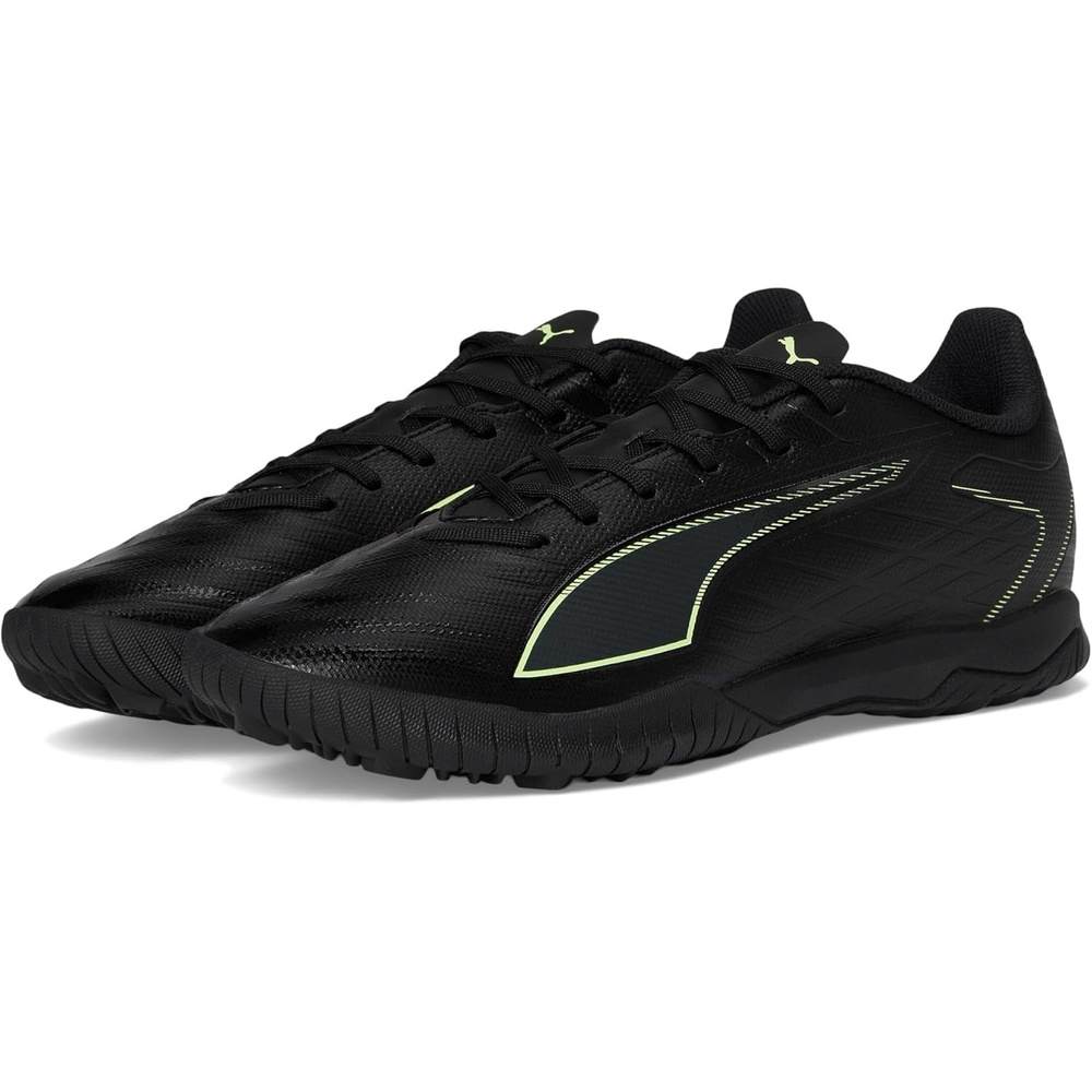 image:imagePUMA Mens Ultra Play Turf Trainer Soccer Cleats SneakerBlackfizzy Lightgreen Terrain Ah25