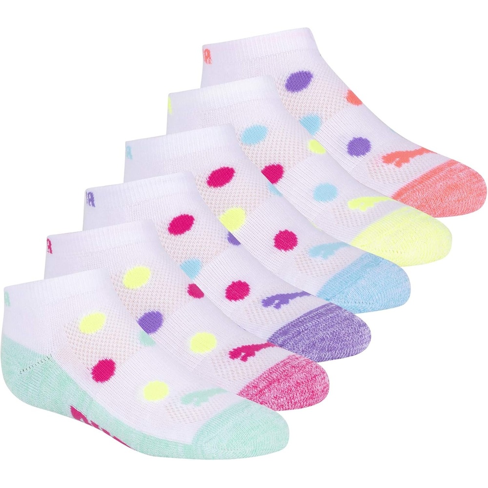 image:imagePUMA unisexchild 6 Pairs Low Cut SocksBright Combo
