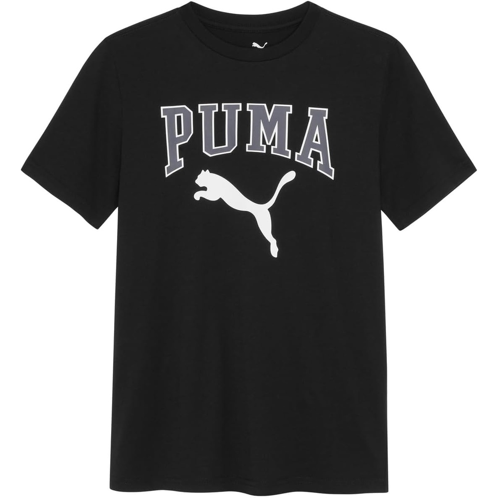 image:imagePuma Boys Short Sleeve Cotton Graphic TShirt CrewneckBlack