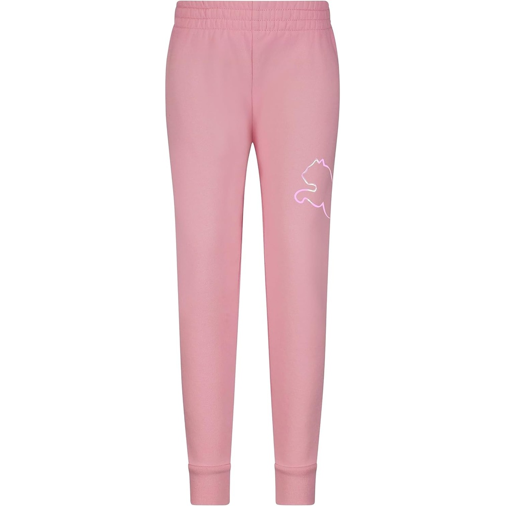 image:imagePuma Girls Core Logo Jogger Fleece Lined Elastic Waistband Pull on PantPink