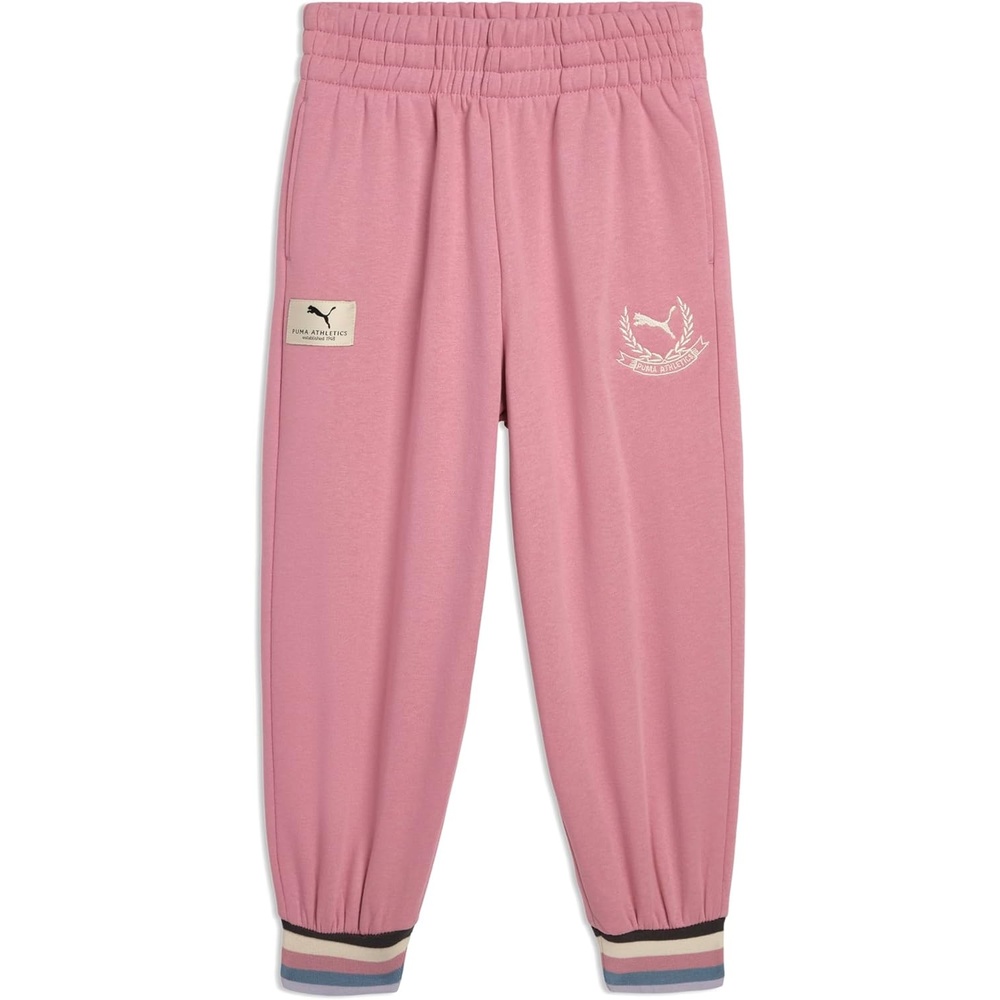 image:imagePuma Girls Core Logo Jogger Fleece Lined Elastic Waistband Pull on PantPoised Pink