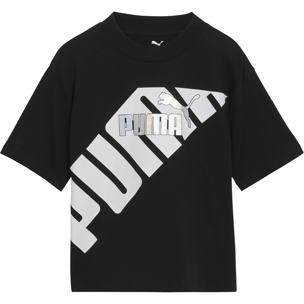 image:imagePuma Girls Short Sleeve TShirt Fashion Prints amp Colors Soft and ComfortableBlack