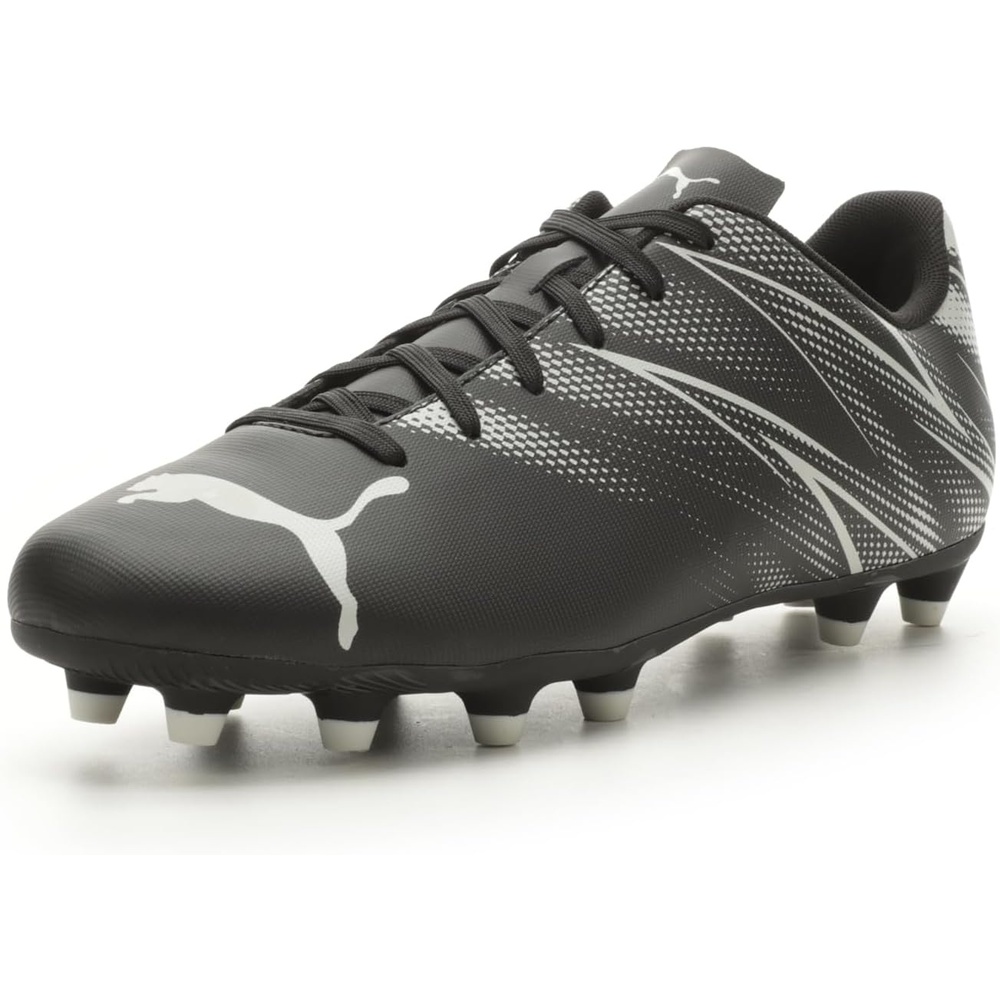 image:imagePuma Mens Attacanto Firm Artificial Ground Soccer CleatPuma Blacksilver Mist