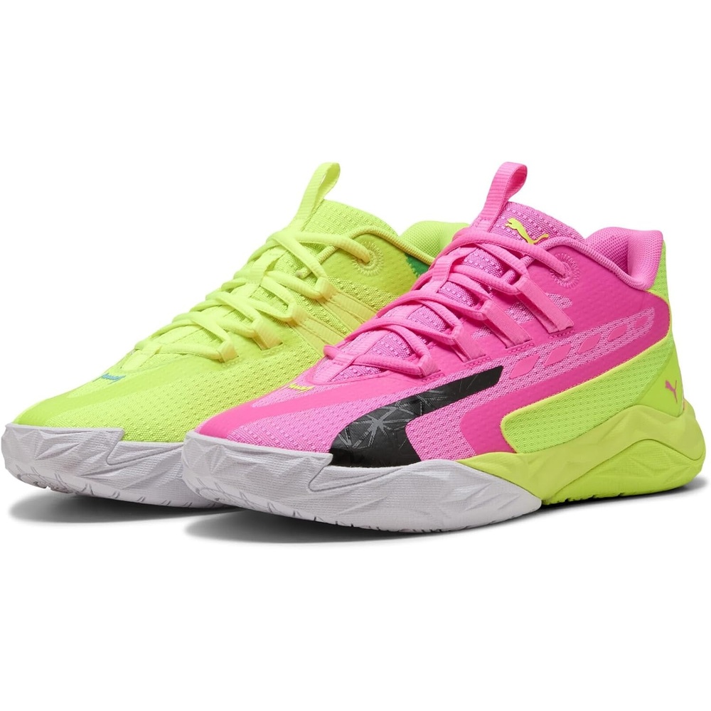 image:imagePuma Mens Dagger Basketball ShoesLime SqueezeBright AquaPuma Black