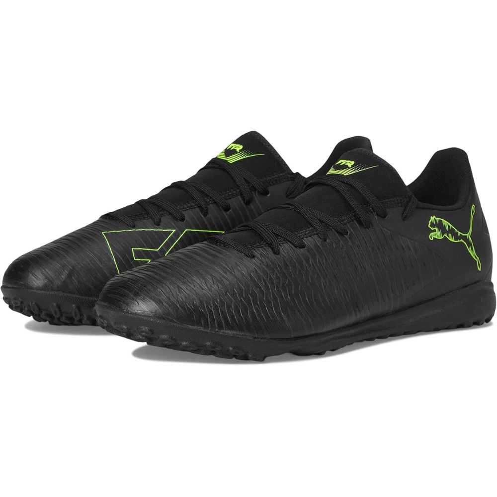 image:imagePuma Mens Future 8 Play Turf Trainer Soccer CleatsBlackfizzy Lightgreen Terrain Ah25