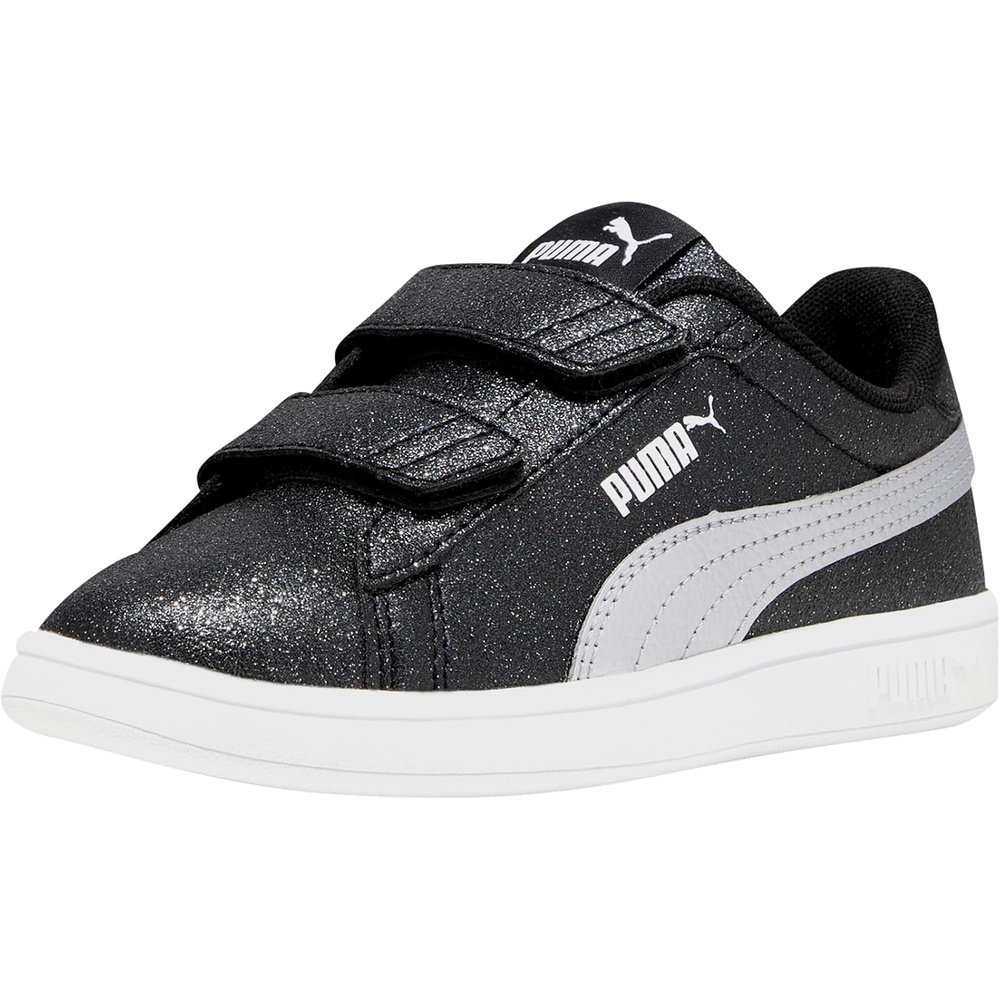 image:imagePuma UnisexChild Smash Hook and LoopGlitz Glam Puma Blackpuma Silverpuma White