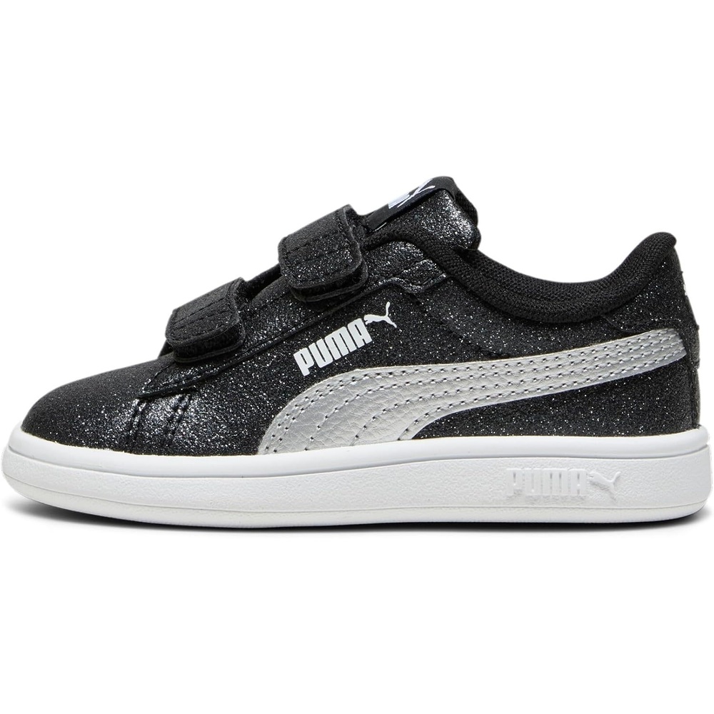 image:imagePuma UnisexChild Smash Hook and LoopPuma Blackpuma Silverpuma White