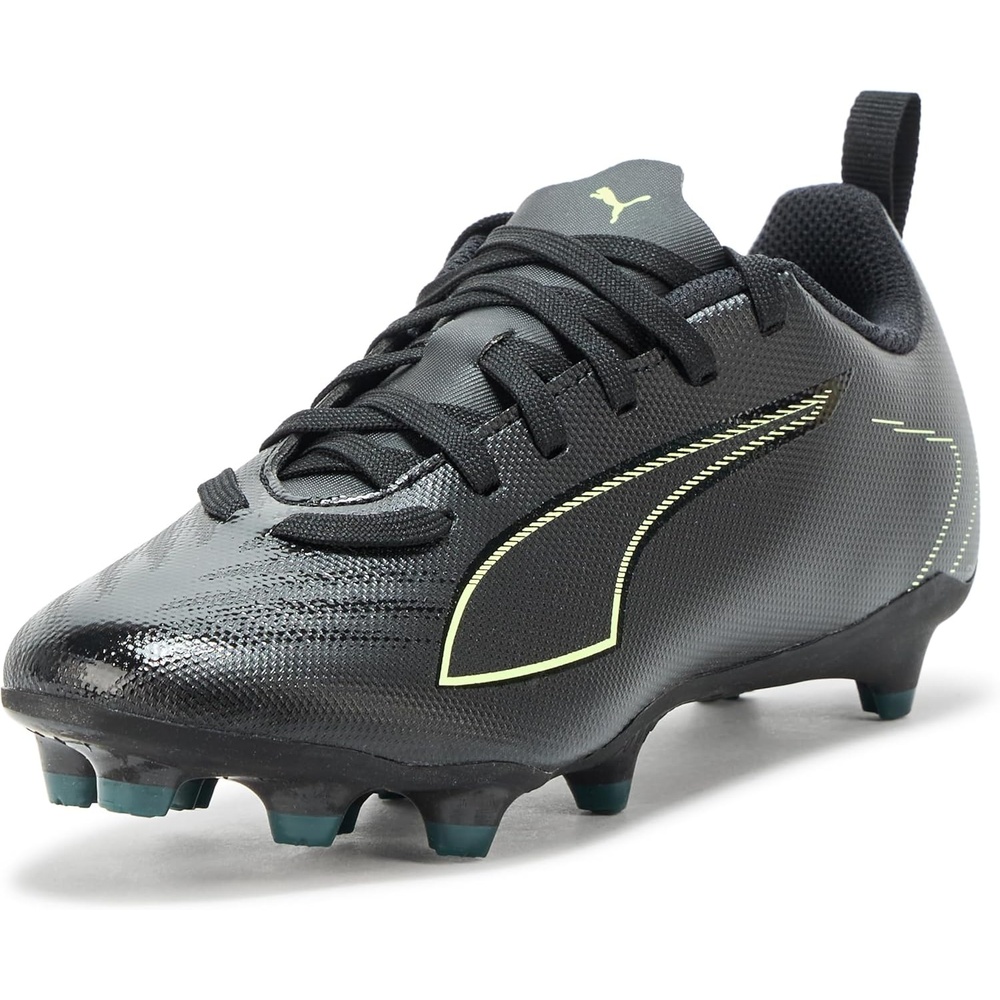 image:imagePuma UnisexChild Ultra Play Firm Artificial Ground Soccer CleatsBlackfizzy Lightgreen Terrain Ah25