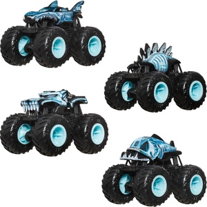 Hot Wheels Monster Trucks 1:64 Scale Die-Cast Ultimate Chaos 12 Pack Toy Vehicles for Kids Ages 3 years and older (Amazon Exclusive)(X-Ray 4-Pack)