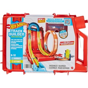 Hot Wheels Toy Car Set, Track Builder Unlimited Playset Fuel Can Stunt Box, 14 Component Parts & 1:64 Scale Vehicle(Fuel Can)