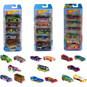 Hot Wheels Toy Cars, Bundle of 15 1:64 Scale Vehicles with 3 Themes: HW City, X-Raycers & Track Pack(15 Die-Cast Cars – Style 2)