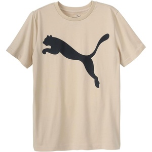 PUMA Boys’ Big Cat Logo T-Shirt(Light Sand)