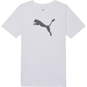 PUMA Boys’ Big Cat Logo T-Shirt(Puma White)