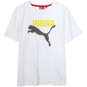 PUMA Boys’ Big Cat Logo T-Shirt(White)